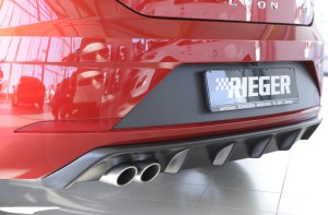 Rieger Seat Leon FR (5F) Facelift Rear Diffuser