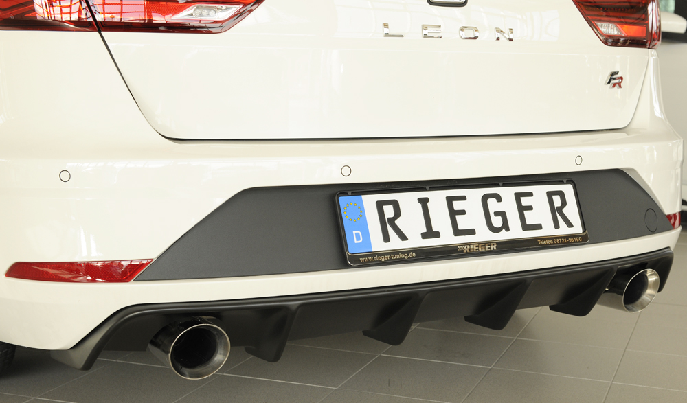 Rieger seat leon st fr (5f) facelift dual exit rear diffuser 7 Rieger seat leon st fr (5f) facelift dual exit rear diffuser - image 7