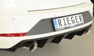 Rieger Seat Leon ST FR (5F) Facelift Dual Exit Rear Diffuser