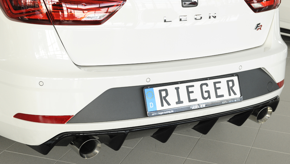 Rieger seat leon st fr (5f) facelift dual exit rear diffuser 3 Rieger seat leon st fr (5f) facelift dual exit rear diffuser - image 3