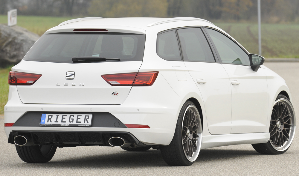 Rieger seat leon st fr (5f) facelift dual oval rear diffuser 2 Rieger seat leon st fr (5f) facelift dual oval rear diffuser - image 2