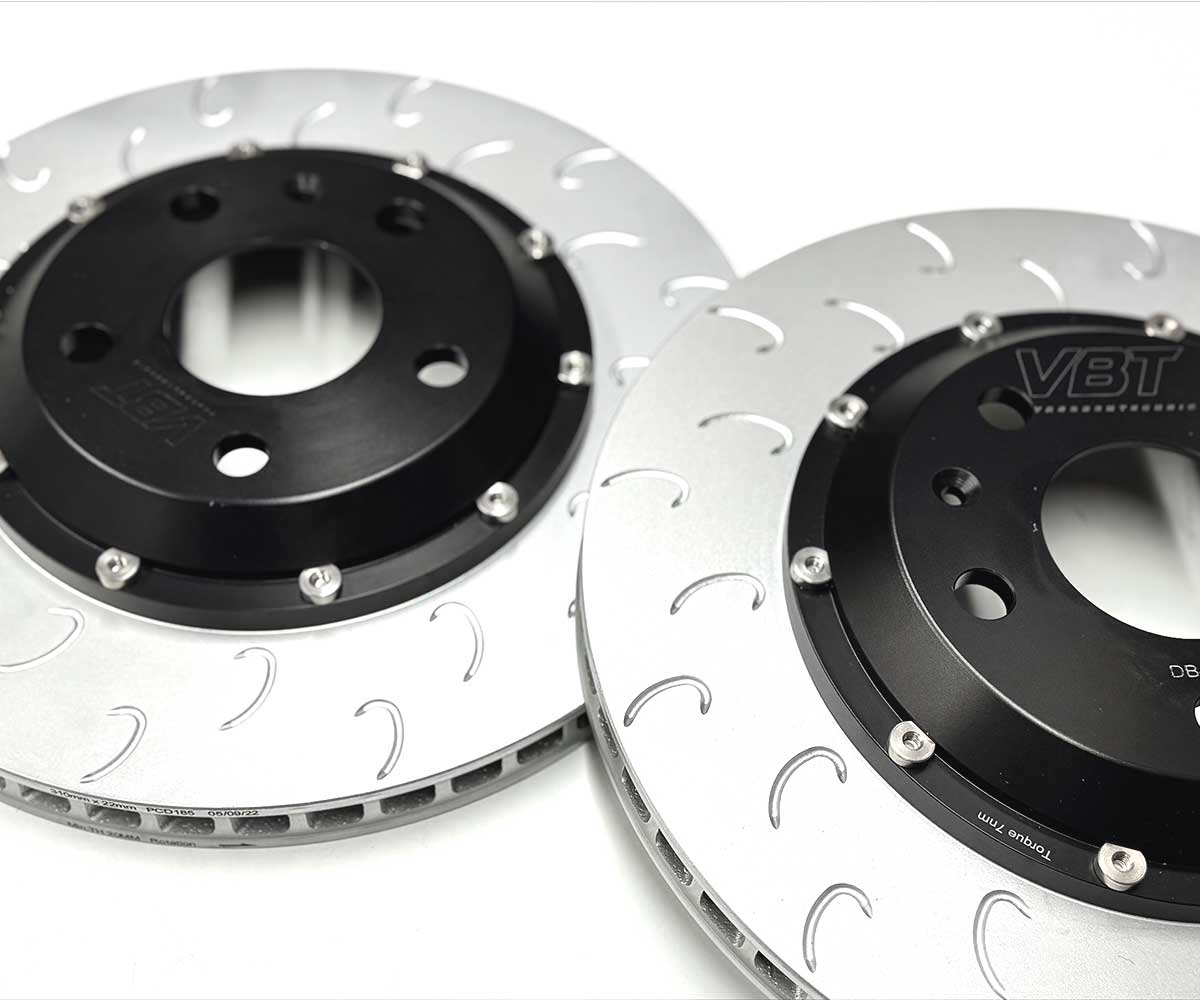 Vbt 2-piece hooked 310x22mm rear brake discs - vag mqb 1 Vbt 2-piece hooked 310x22mm rear brake discs - vag mqb