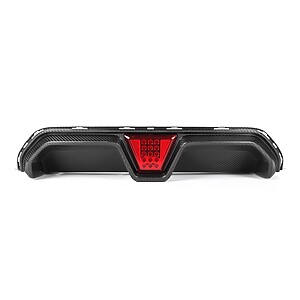 MHC+ BMW F90 M5 LCI Pre Preg Carbon Fibre CS Style Rear Diffuser With LED