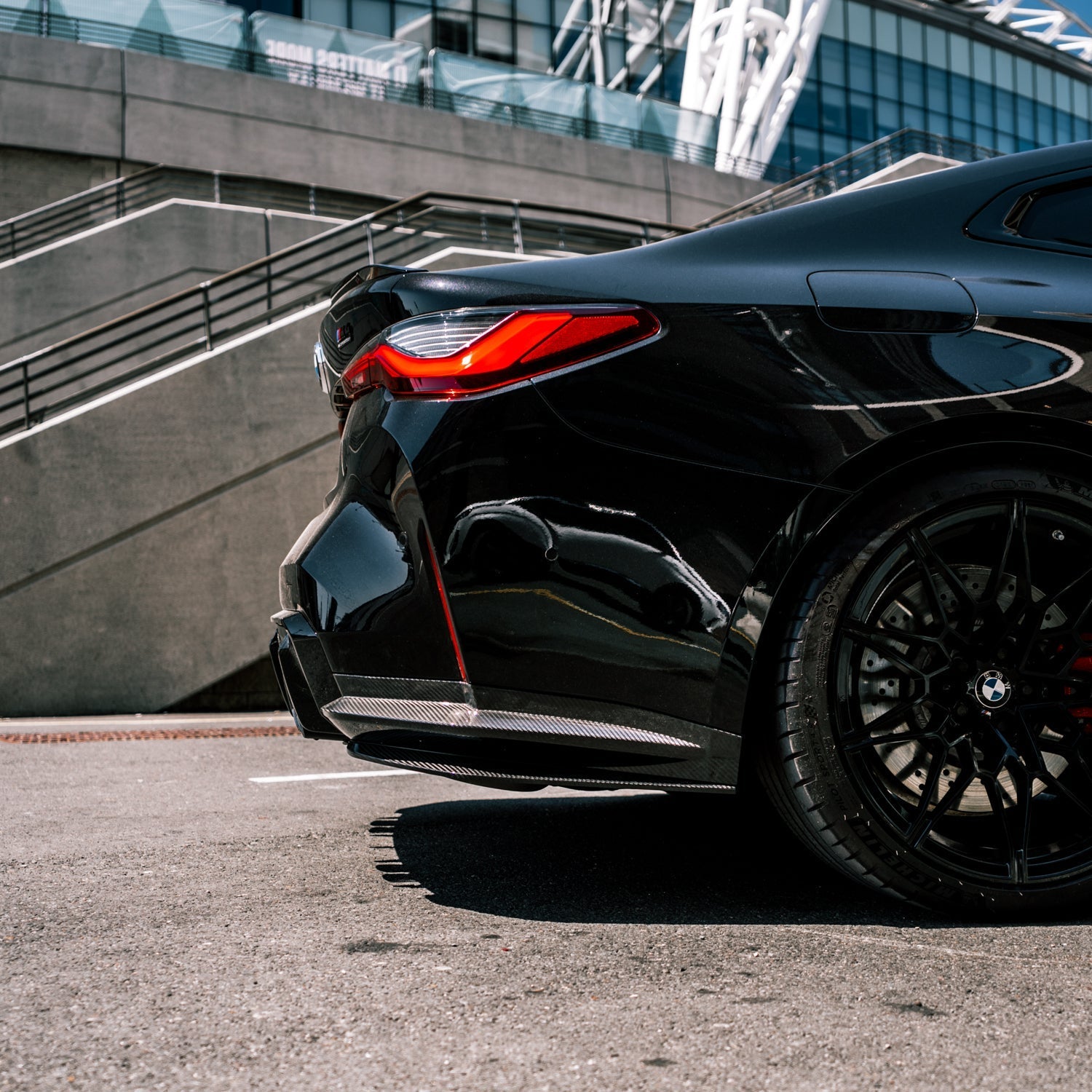 Mhc+ bmw g82 & g83 m4 ss1 pre preg carbon fibre rear side splitters 6 Mhc+ bmw g82 & g83 m4 ss1 pre preg carbon fibre rear side splitters - image 6