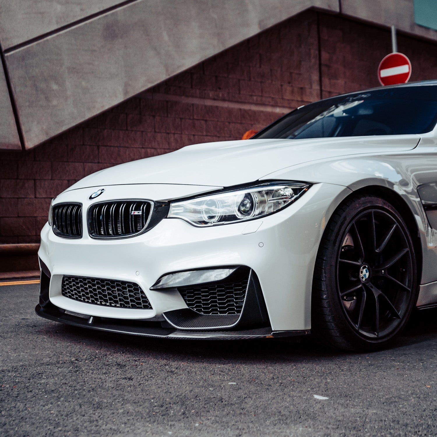 Mhc+ bmw f80 m3 & f82/f83 m4 pre preg carbon fibre performance style front splitter 2 Mhc+ bmw f80 m3 & f82/f83 m4 pre preg carbon fibre performance style front splitter - image 2