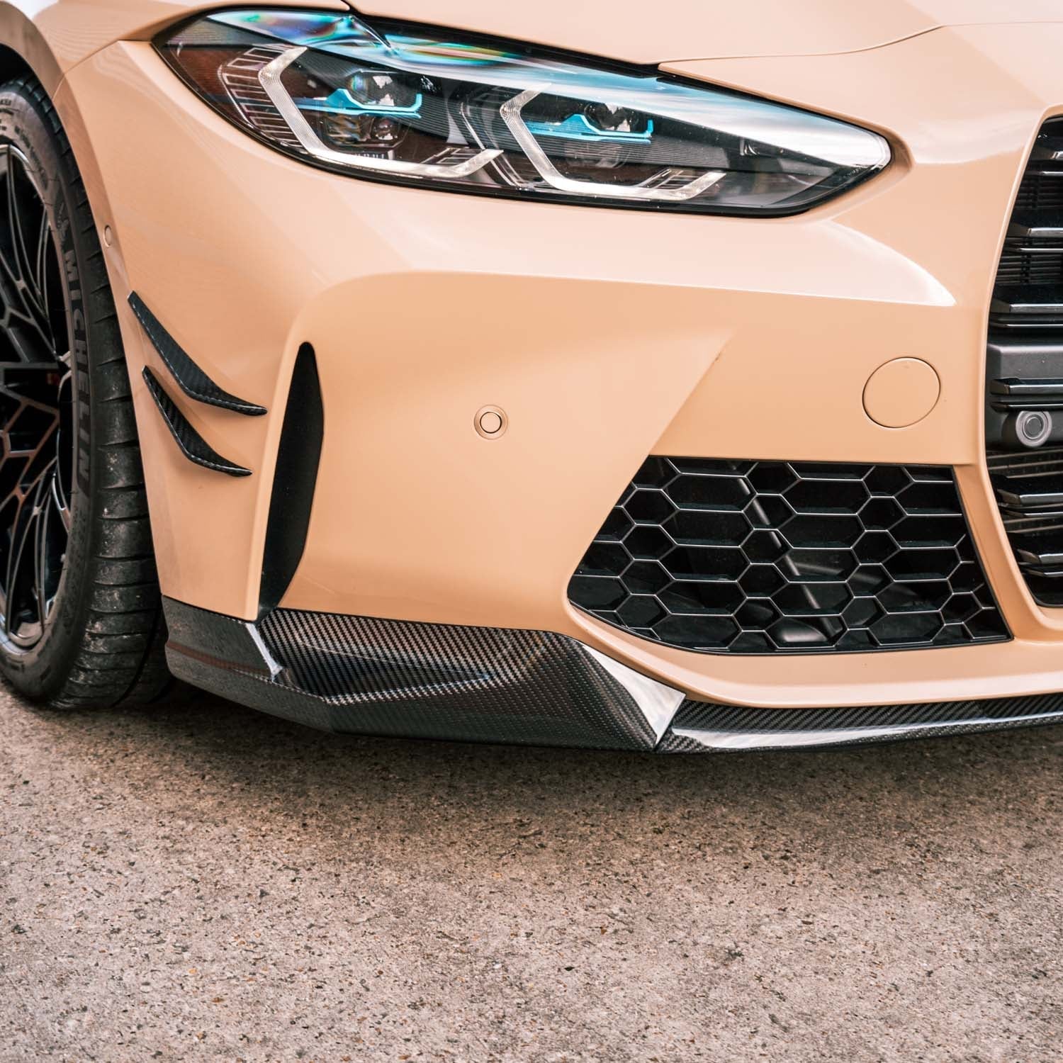 Mhc+ bmw g80/g81 m3 & g82/g83 m4 pre preg carbon fibre performance style front splitter 4 Mhc+ bmw g80/g81 m3 & g82/g83 m4 pre preg carbon fibre performance style front splitter - image 4