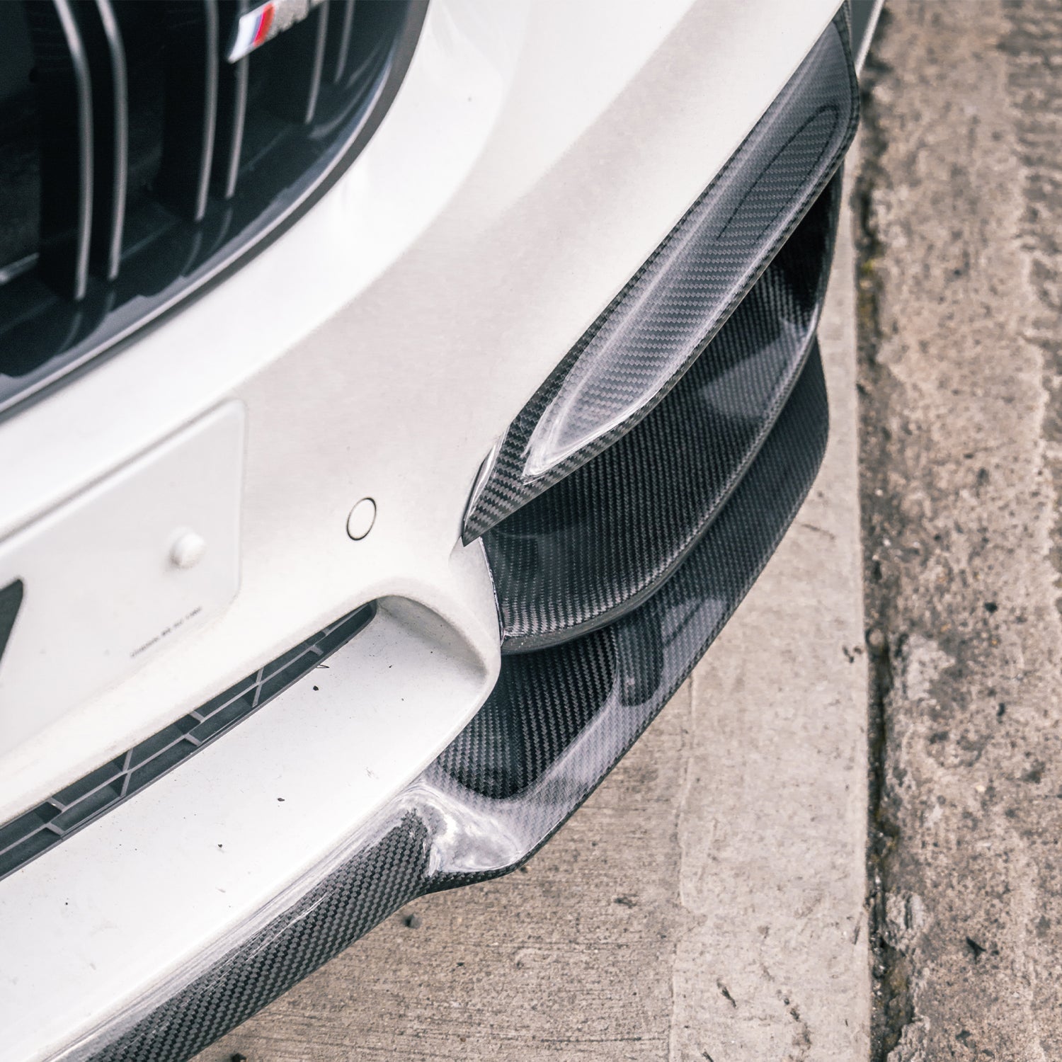 Mhc+ bmw f80 m3 & f82/f83 m4 pre preg carbon fibre front bumper inserts 2 Mhc+ bmw f80 m3 & f82/f83 m4 pre preg carbon fibre front bumper inserts - image 2