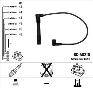 NGK RC-AD218 Ignition Cable Kit (518)