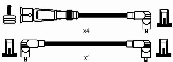 Ngk rc-vw210 ignition cable kit (941) 2 Ngk rc-vw210 ignition cable kit (941) - image 2
