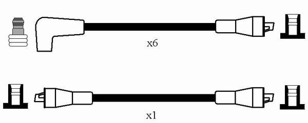 Ngk rc-jg1205 ignition cable kit (2475) 2 Ngk rc-jg1205 ignition cable kit (2475) - image 2