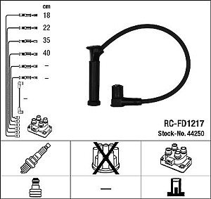 NGK RC-FD1217 Ignition Cable Kit (44250)