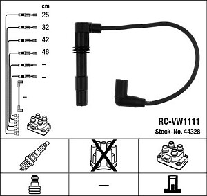 NGK RC-VW1111 Ignition Cable Kit (44328)