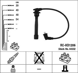 NGK RC-HD1206 Ignition Cable Kit (44332)