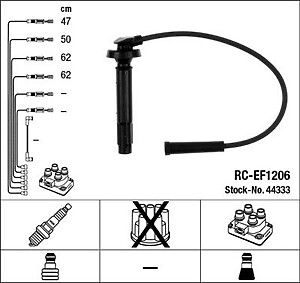 NGK RC-EF1206 Ignition Cable Kit  (44333)