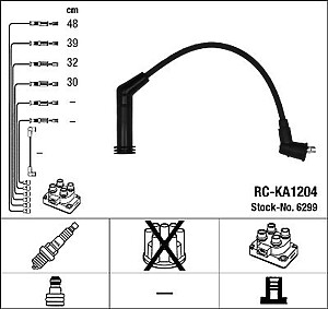 NGK RC-KA1204 Ignition Cable Kit (6299)