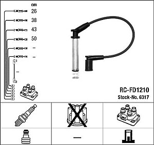 NGK RC-FD1210 Ignition Cable Kit (6317)