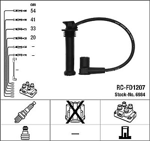 NGK RC-FD1207 Ignition Cable Kit (6984)