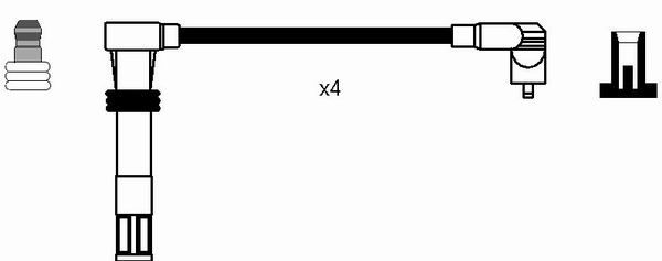 Ngk rc-vw910 ignition lead set (7306) 2 Ngk rc-vw910 ignition lead set (7306) - image 2