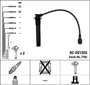 NGK RC-RV1205 Ignition Lead Set (7706)
