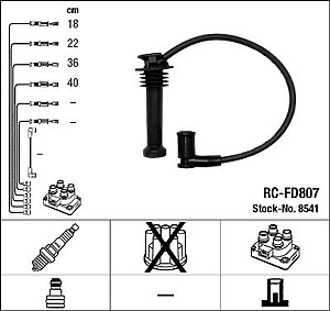 NGK RC-FD807 Ignition Cable Kit (8541)