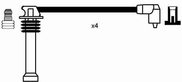 Ngk rc-fd808 ignition cable kit (8542) 2 Ngk rc-fd808 ignition cable kit (8542) - image 2