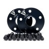 Vagsport hubcentric wheel spacers & bolts 5x112 (57. 1mm cb) - black anodised