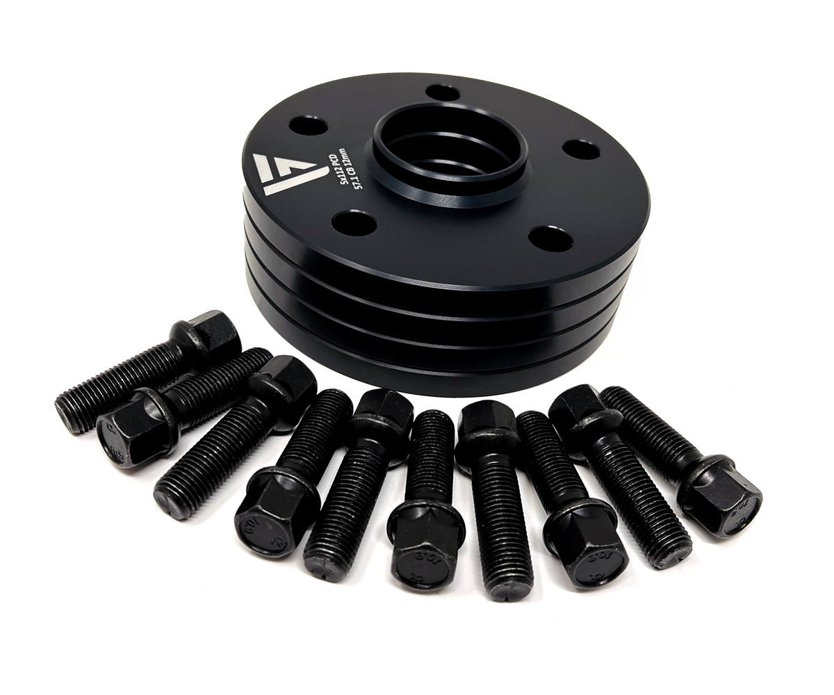 Vagsport hubcentric wheel spacers & bolts 5x112 (57. 1mm cb) - black anodised 9 Vagsport hubcentric wheel spacers & bolts 5x112 (57. 1mm cb) - black anodised - image 9