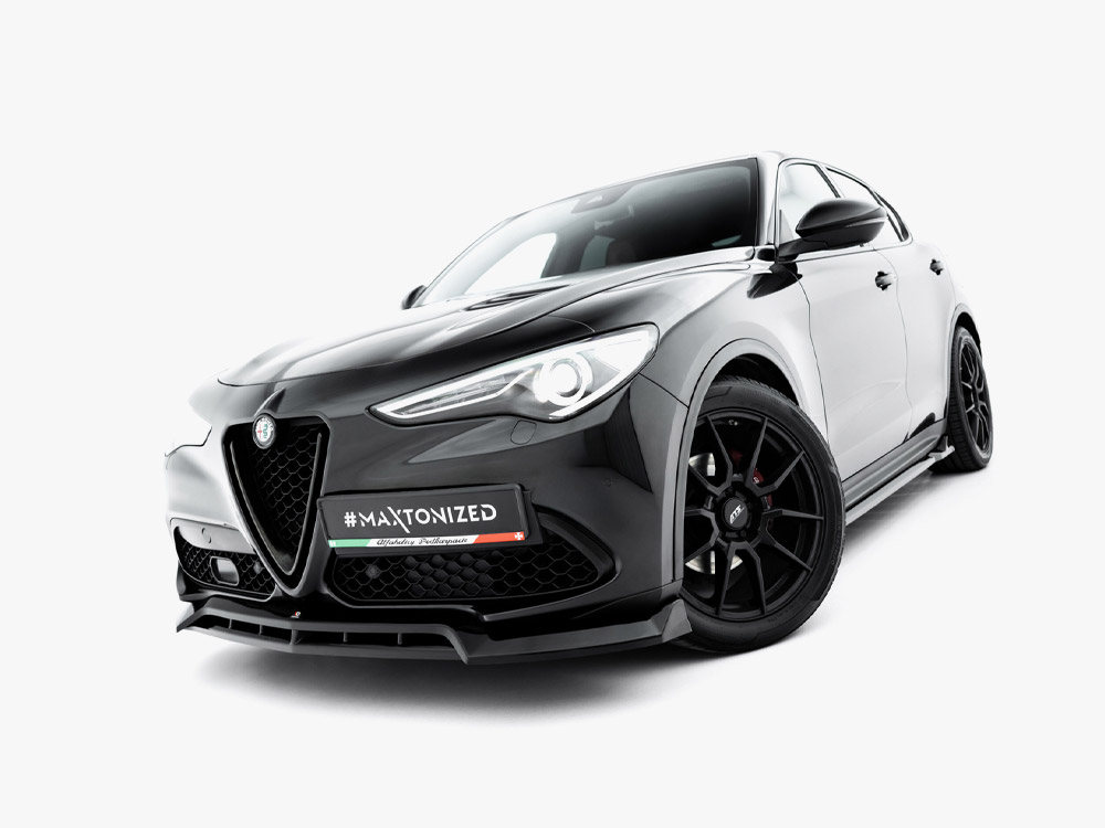 Maxton front splitter v3 for alfa romeo stelvio mk1 2 Maxton front splitter v3 for alfa romeo stelvio mk1 - image 2