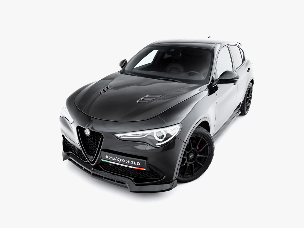 Maxton front splitter v3 for alfa romeo stelvio mk1 3 Maxton front splitter v3 for alfa romeo stelvio mk1 - image 3