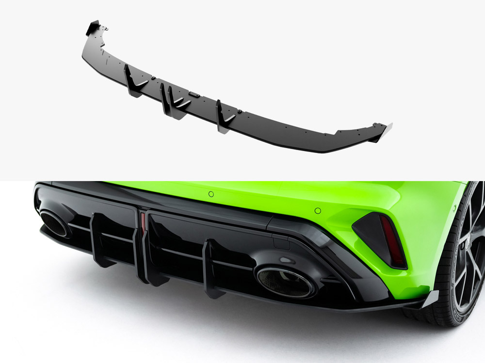 Maxton street pro rear diffuser with flaps for audi rs3 sportback (8y) facelift 1 Maxton street pro rear diffuser with flaps for audi rs3 sportback (8y) facelift