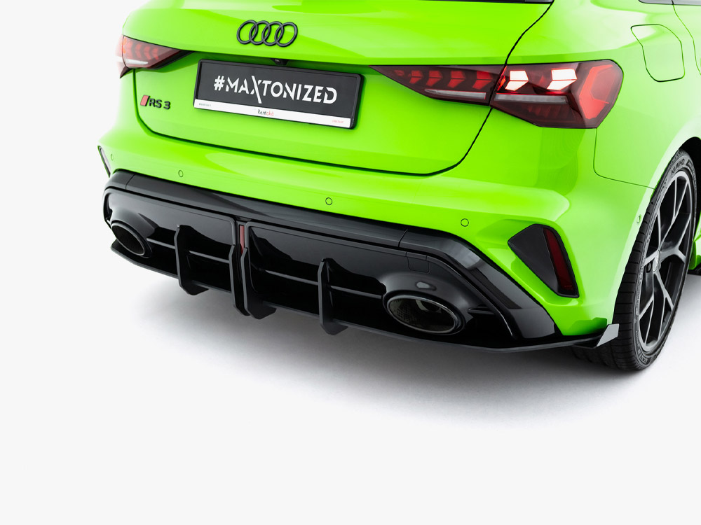 Maxton street pro rear diffuser with flaps for audi rs3 sportback (8y) facelift 3 Maxton street pro rear diffuser with flaps for audi rs3 sportback (8y) facelift - image 3