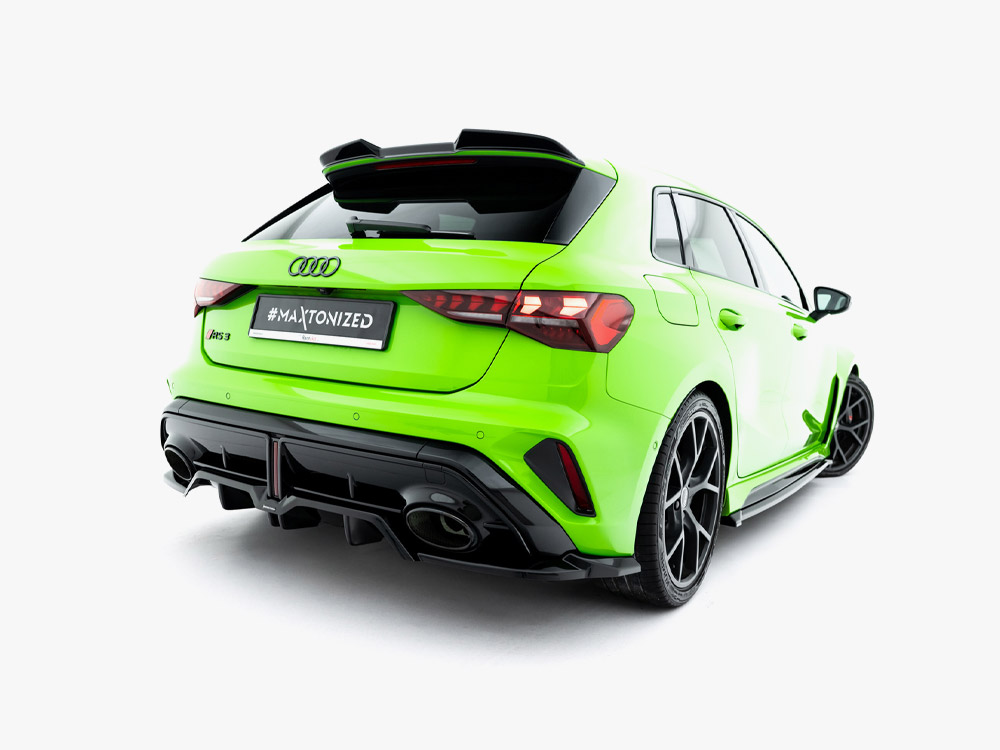 Maxton rear splitter (vertical bars) v2 for audi rs3 sportback (8y) facelift 2 Maxton rear splitter (vertical bars) v2 for audi rs3 sportback (8y) facelift - image 2