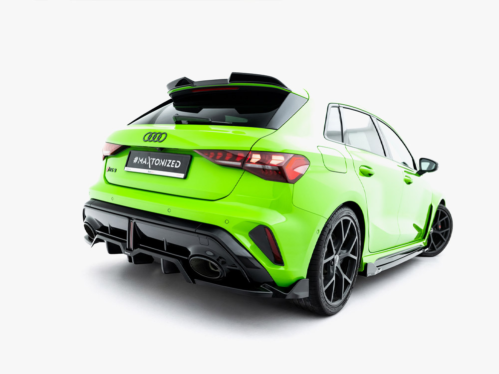 Maxton rear splitter (vertical bars) v3 for audi rs3 sportback (8y) facelift 2 Maxton rear splitter (vertical bars) v3 for audi rs3 sportback (8y) facelift - image 2