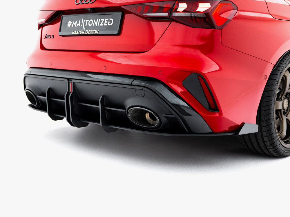 Maxton street pro rear diffuser with flaps for audi rs3 saloon (8y facelift) 3 Maxton street pro rear diffuser with flaps for audi rs3 saloon (8y facelift) - image 3