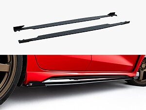 Maxton Street Pro Side Skirt Diffusers with Flaps - Audi RS3 Saloon/Sportback (8Y) Facelift