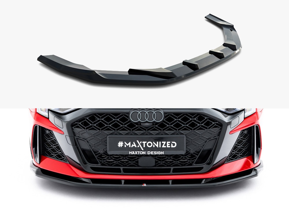 Maxton front splitter v1 for audi rs3 saloon/sportback (8y) facelift 1 Maxton front splitter v1 for audi rs3 saloon/sportback (8y) facelift