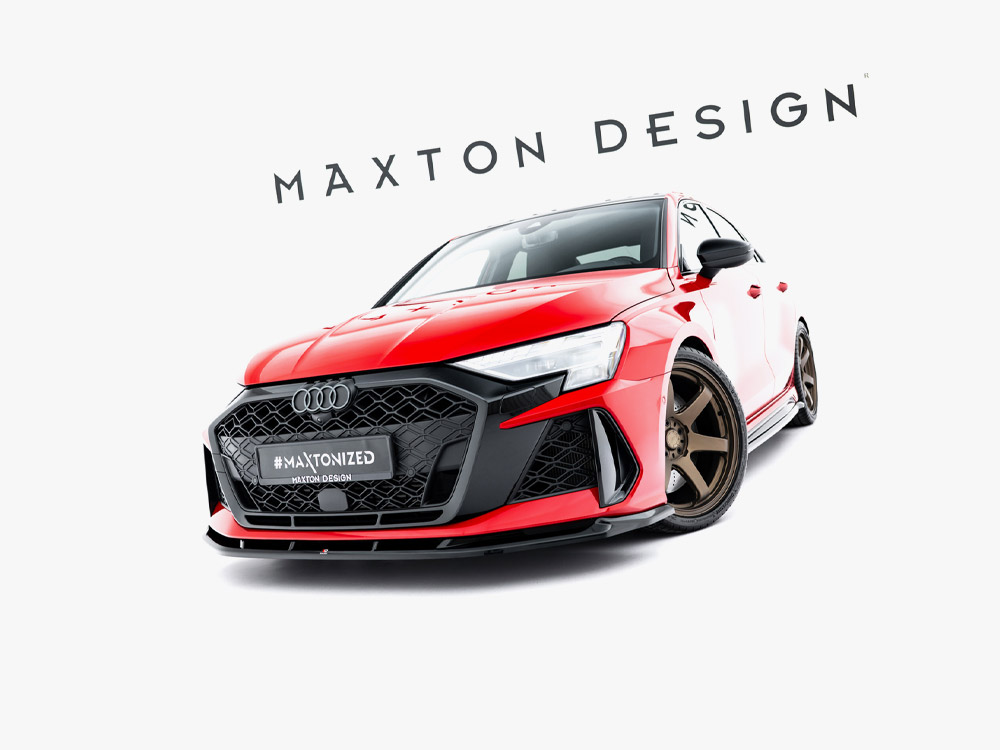 Maxton front splitter v1 for audi rs3 saloon/sportback (8y) facelift 2 Maxton front splitter v1 for audi rs3 saloon/sportback (8y) facelift - image 2