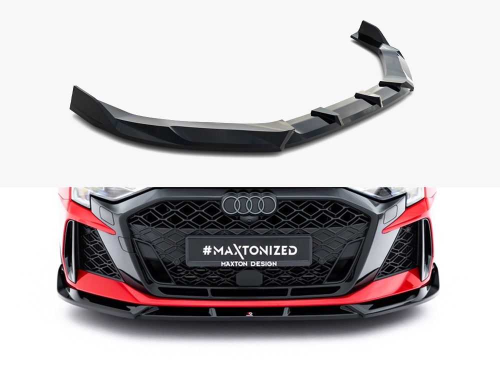 Maxton front splitter v3 for audi rs3 saloon/sportback (8y) facelift 1 Maxton front splitter v3 for audi rs3 saloon/sportback (8y) facelift