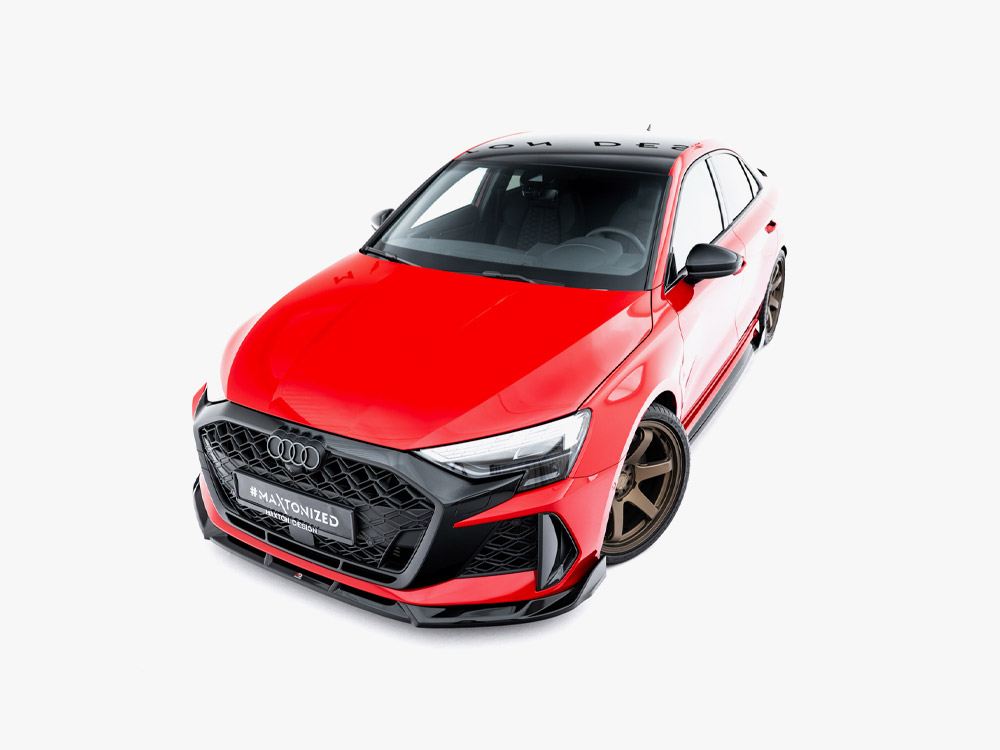 Maxton front splitter v3 for audi rs3 saloon/sportback (8y) facelift 3 Maxton front splitter v3 for audi rs3 saloon/sportback (8y) facelift - image 3