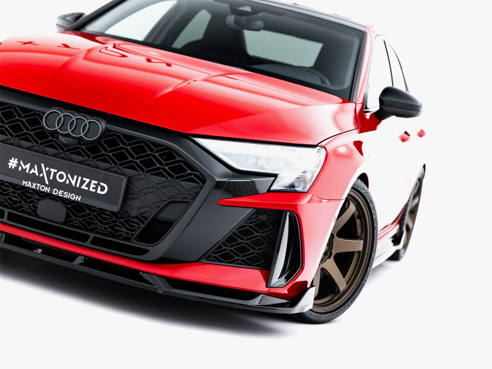 Maxton front splitter v3 for audi rs3 saloon/sportback (8y) facelift 6 Maxton front splitter v3 for audi rs3 saloon/sportback (8y) facelift - image 6