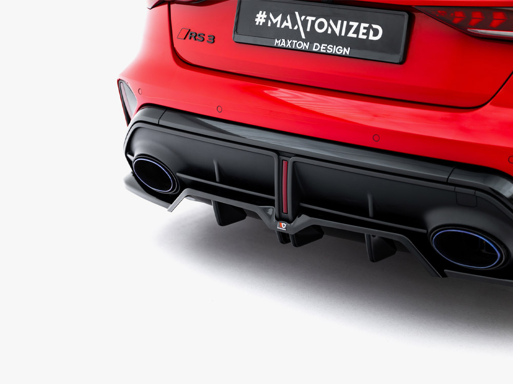 Maxton rear splitter (vertical bars) v1 - audi rs3 saloon (8y) facelift 3 Maxton rear splitter (vertical bars) v1 - audi rs3 saloon (8y) facelift - image 3