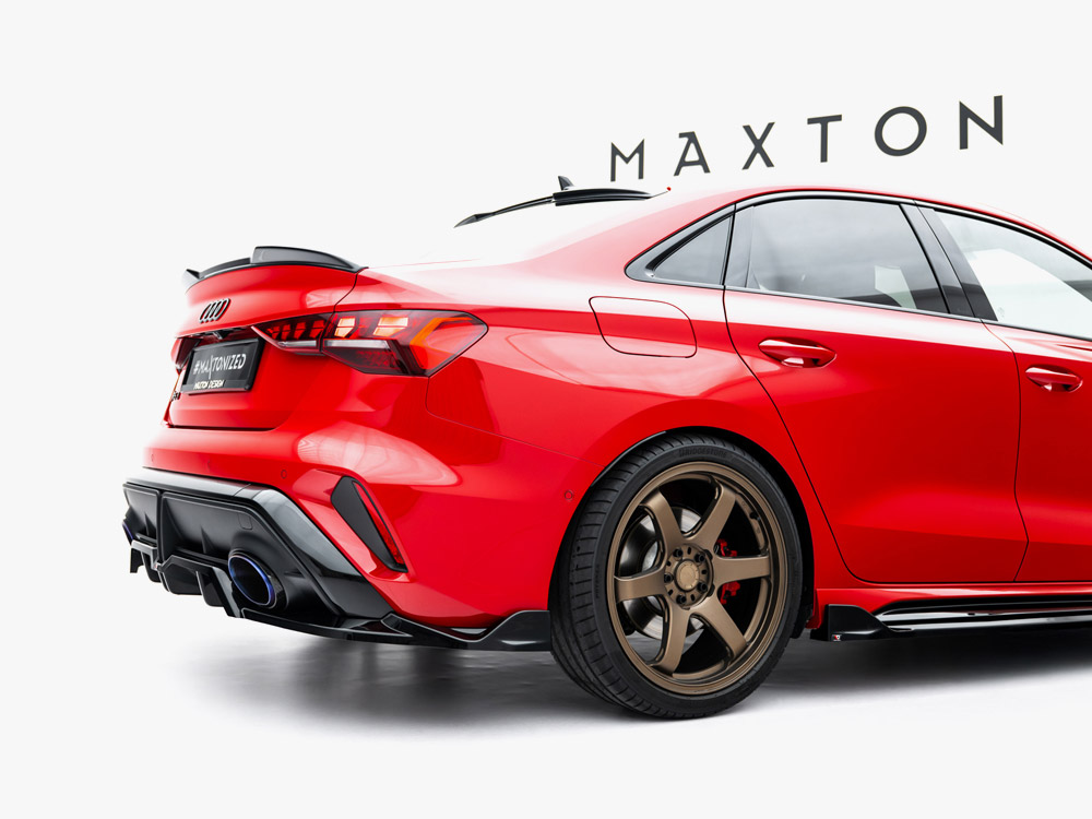 Maxton rear splitter (vertical bars) v2 for audi rs3 saloon (8y) facelift 3 Maxton rear splitter (vertical bars) v2 for audi rs3 saloon (8y) facelift - image 3