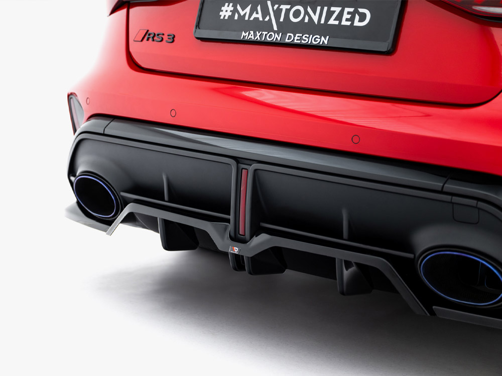 Maxton rear splitter (vertical bars) v2 for audi rs3 saloon (8y) facelift 5 Maxton rear splitter (vertical bars) v2 for audi rs3 saloon (8y) facelift - image 5