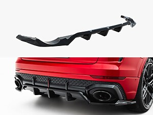 Maxton Rear Splitter (Vertical Bars) for Audi RS Q8 Mk1 Facelift