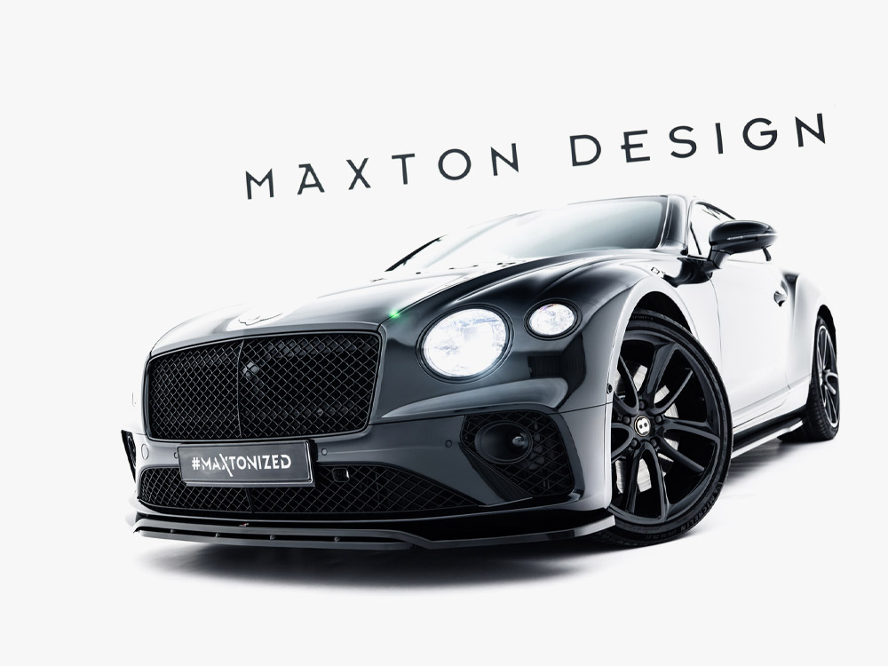 Maxton front splitter for bentley continental gt coupe (mk3) 2 Maxton front splitter for bentley continental gt coupe (mk3) - image 2