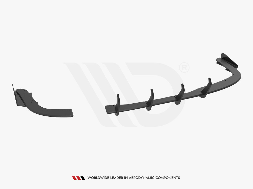 Maxton street pro rear diffuser with flaps - bmw 4 series gran coupé (f36) - black/red with gloss flaps 6 Maxton street pro rear diffuser with flaps - bmw 4 series gran coupé (f36) - black/red with gloss flaps - image 6