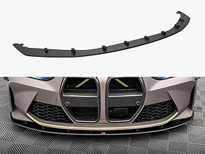 Maxton Street Pro Front Splitter for BMW M4 (G82) / M3 (G80) - Black/Red