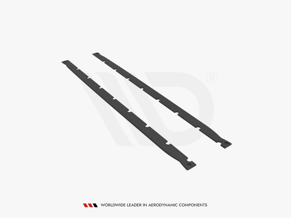 Maxton street pro side skirt diffusers bmw m4 (g82) 2021- black/red 4 Maxton street pro side skirt diffusers bmw m4 (g82) 2021- black/red - image 4