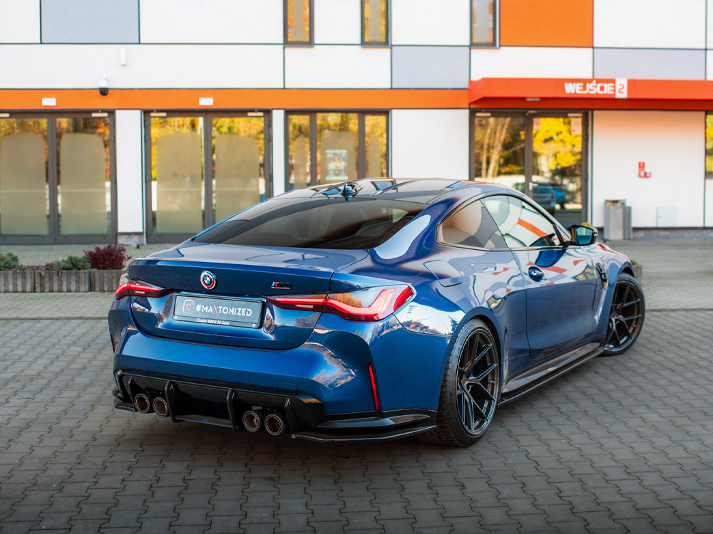 Maxton rear side splitters v2 for bmw m4 (g82, g82 facelift) 2 G82 facelift)