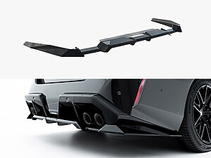 Maxton Rear Splitter (Vertical Bars) BMW M5 Saloon (G90) / Touring (G99)